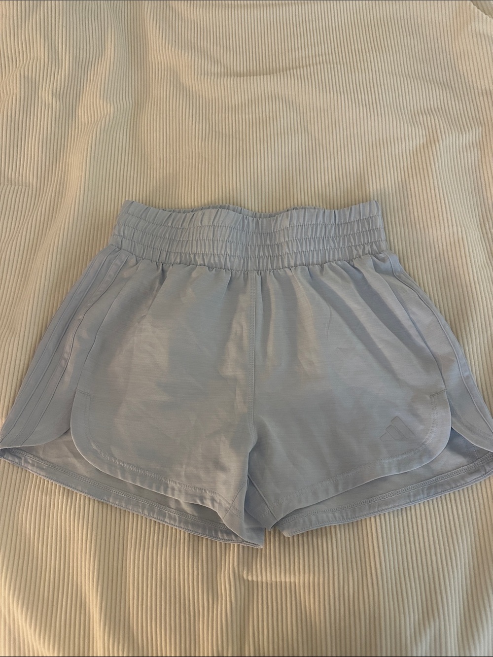 Adidas Light Blue Women’s Athletic Shorts